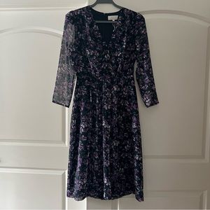 Wayf Purple Floral Dress